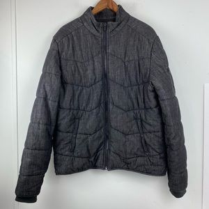 Calvin Klein Jeans size Large Men’s Black Quilted Full Zip Jacket